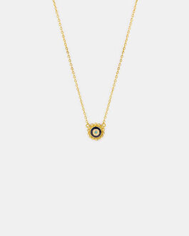 AL00592 SS0000 urja evil eye necklace in gold plated silver prd 1  base