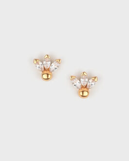 Mistletoe Mood Earrings in Gold Plated 925 Silver