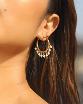 Lit All Day Earrings in Gold Plated 925 Silver