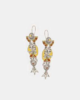 Shokhi Earrings in Oxidised 925 Silver