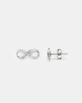 Infinite Joy Earrings in Rhodium Plated 925 Silver