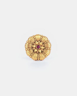 Venturianum Bloom Ring in Antique Gold Plated 925 Silver