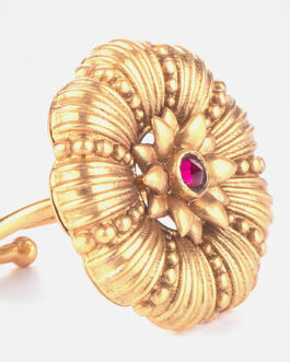 Venturianum Bloom Ring in Antique Gold Plated 925 Silver