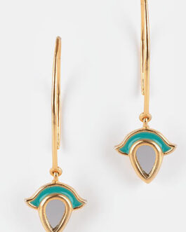 Laung Gawacha Earrings in Gold Plated Brass