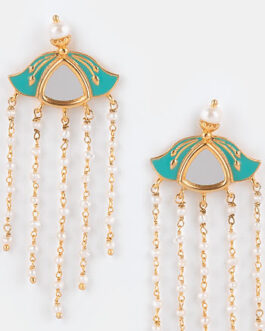 Din Shagna Earrings in Gold Plated Brass