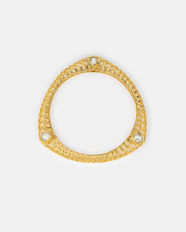 Queen of Organising Bangle in Gold Plated 925 Silver