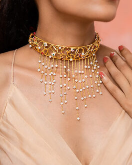 Add Wishlist Dilliwali Galfriend Choker in Gold Plated 925 Silver