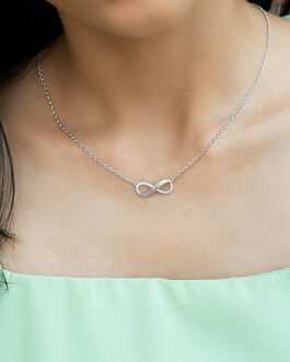 Infinite Joy Necklace in Rhodium Plated 925 Silver