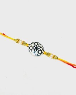 Sterling Silver Floral Rakhi 